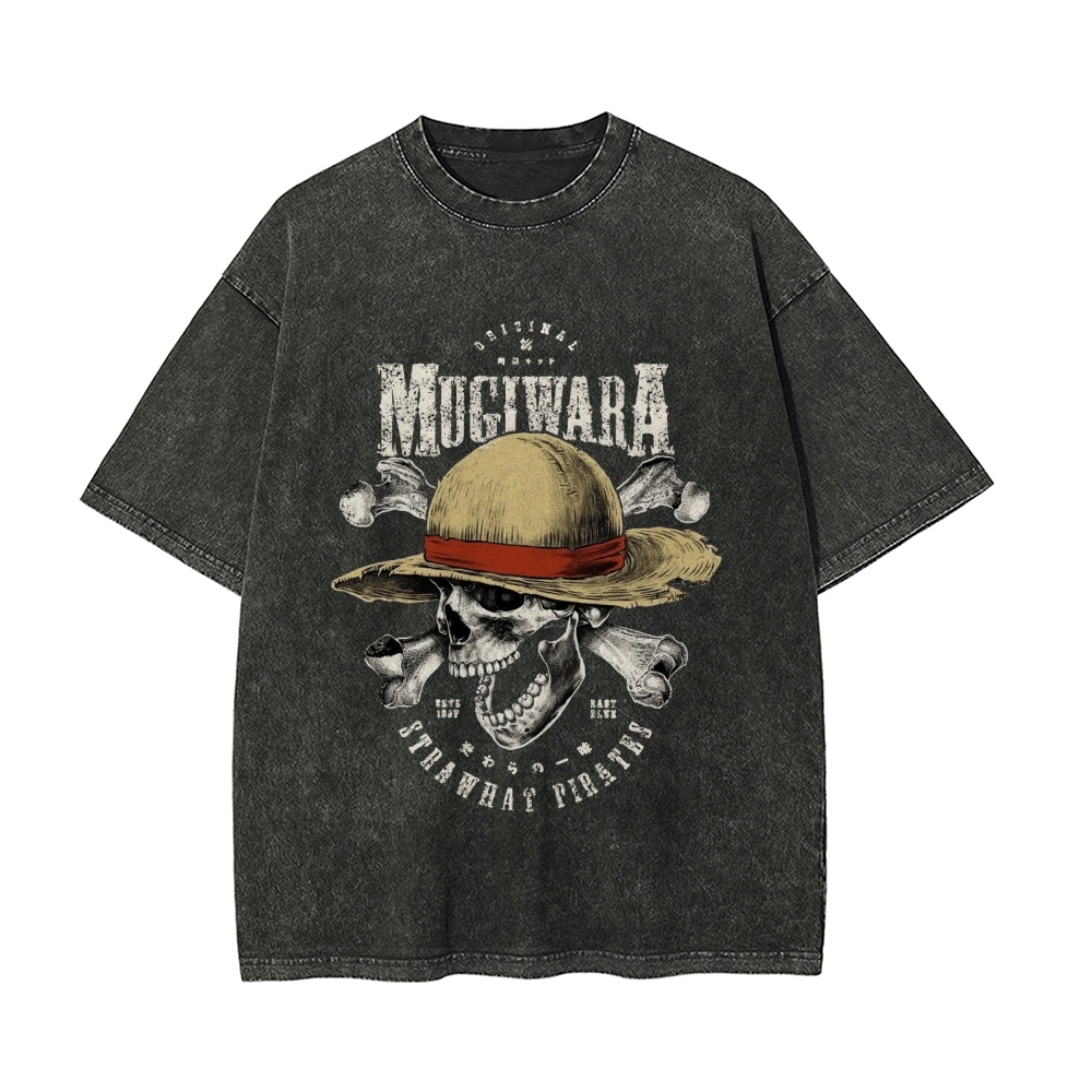 Vintage Snowflake Washed T-Shirt | One Piece-Teegamechanger