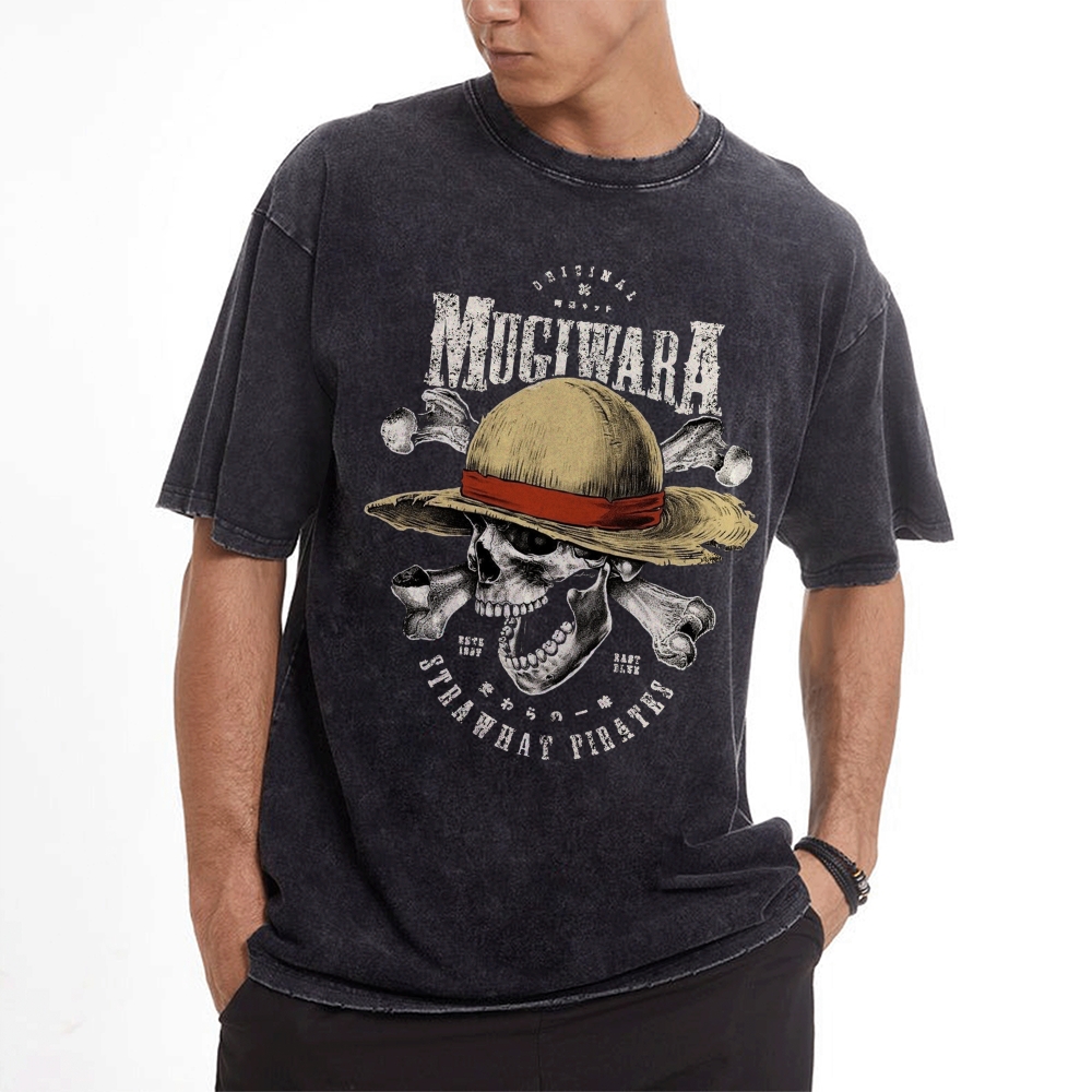 Vintage Snowflake Washed T-Shirt | One Piece-Teegamechanger
