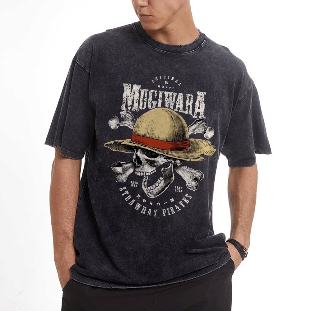 Vintage Snowflake Washed T-Shirt | One Piece-Teegamechanger