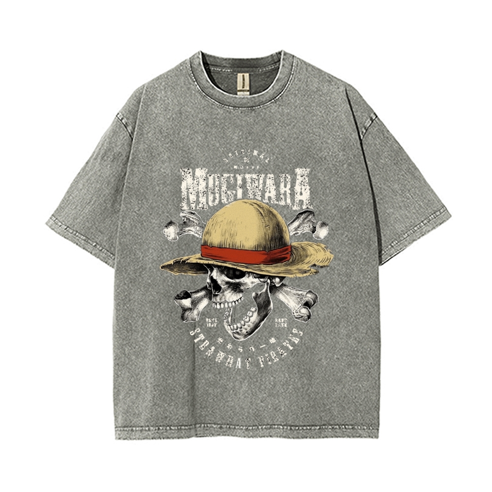 Vintage Snowflake Washed T-Shirt | One Piece-Teegamechanger