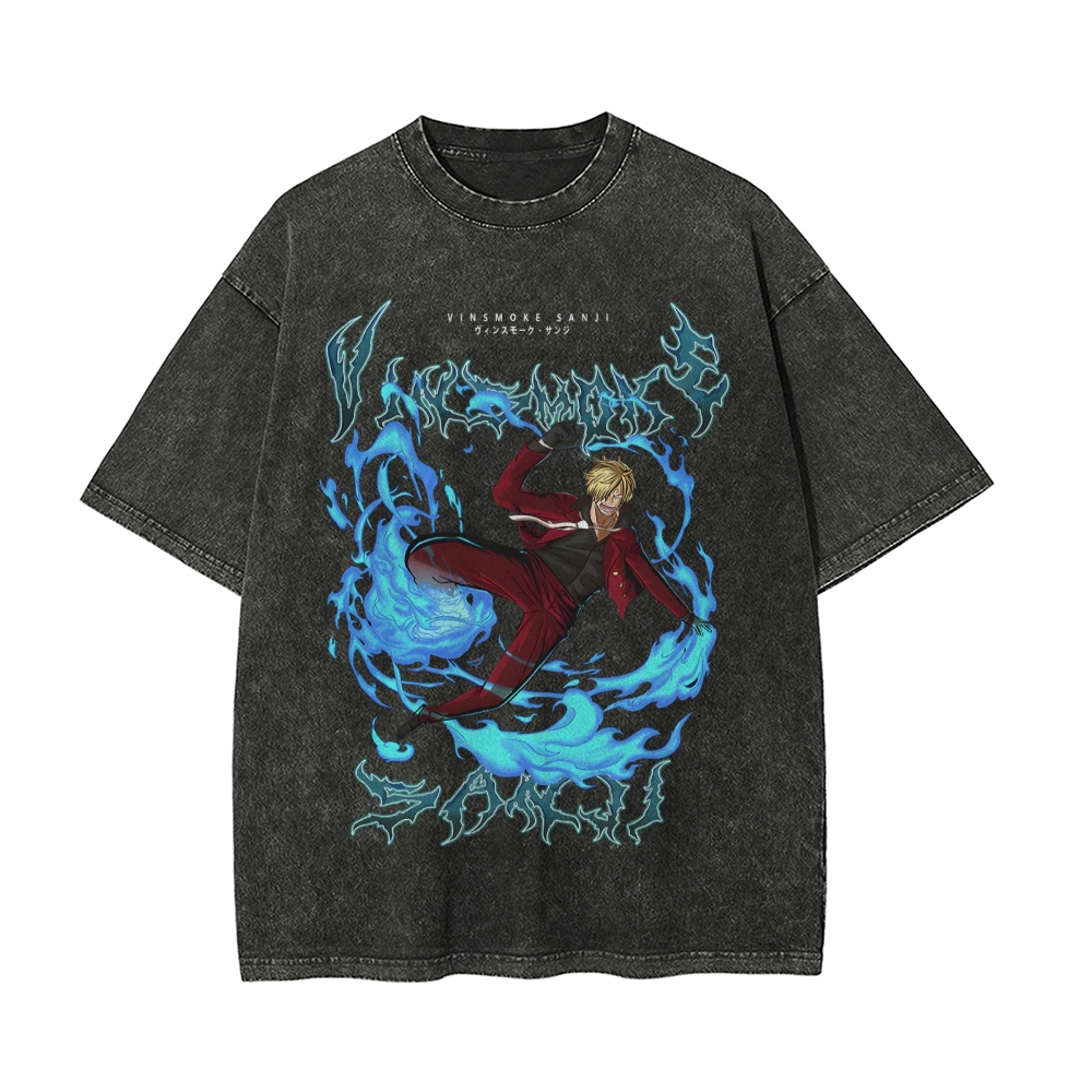 Sanji Vintage Oversized T-Shirt | One Piece-Teegamechanger