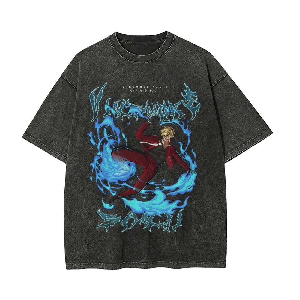 Sanji Vintage Oversized T-Shirt | One Piece-Teegamechanger
