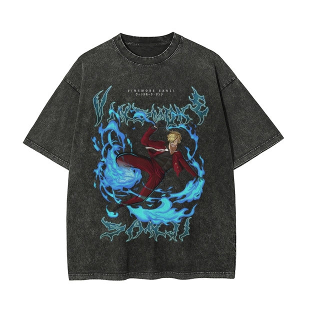 Sanji Vintage Oversized T-Shirt | One Piece-Teegamechanger