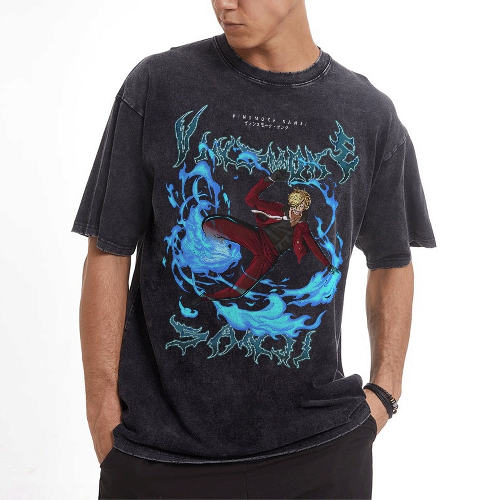 Sanji Vintage Oversized T-Shirt | One Piece-Teegamechanger