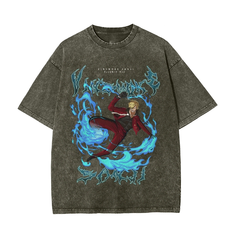 Sanji Vintage Oversized T-Shirt | One Piece-Teegamechanger
