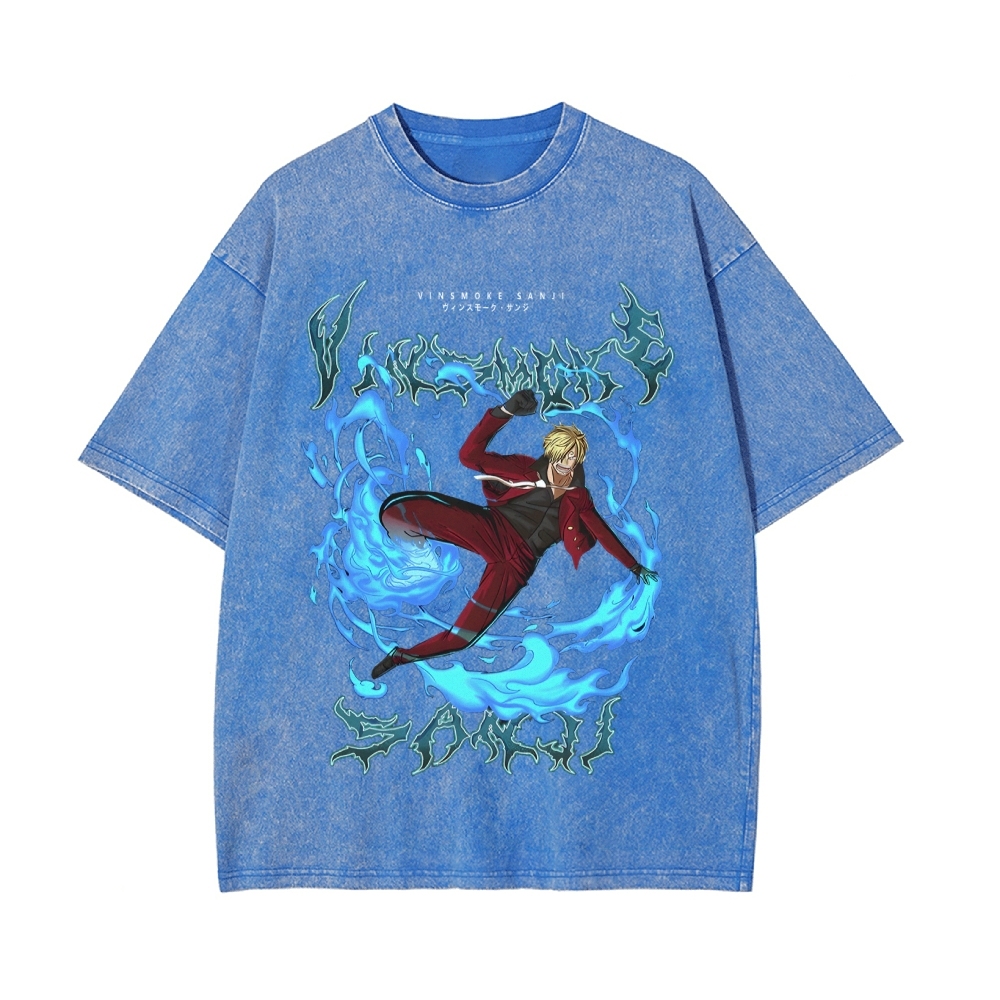 Sanji Vintage Oversized T-Shirt | One Piece-Teegamechanger