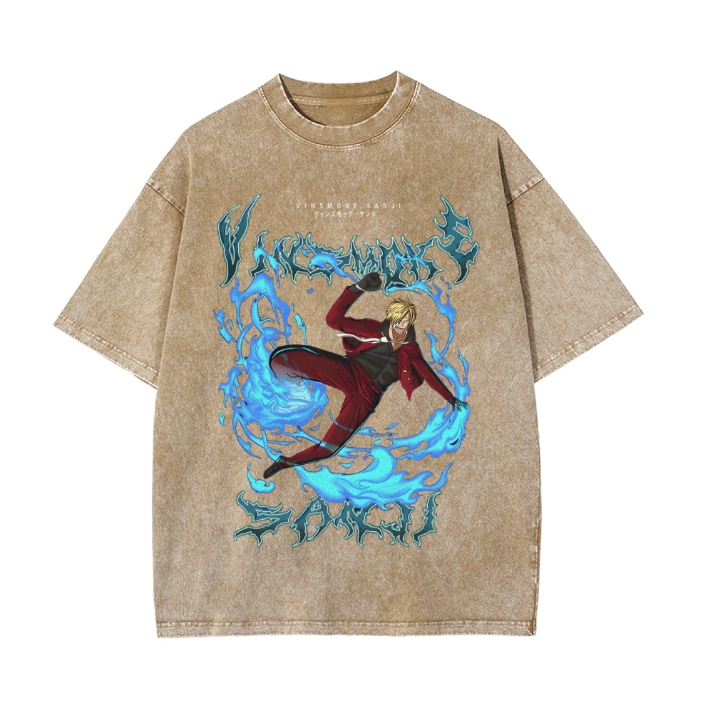 Sanji Vintage Oversized T-Shirt | One Piece-Teegamechanger