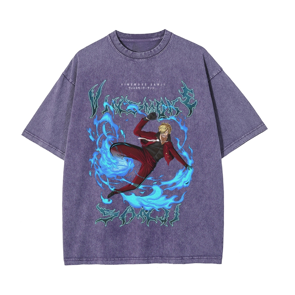 Sanji Vintage Oversized T-Shirt | One Piece-Teegamechanger