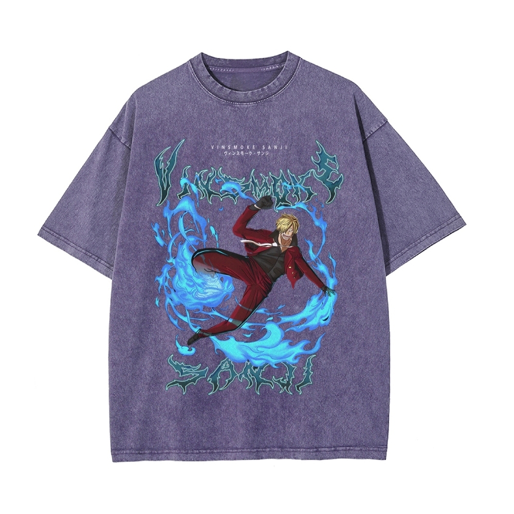 Sanji Vintage Oversized T-Shirt | One Piece-Teegamechanger