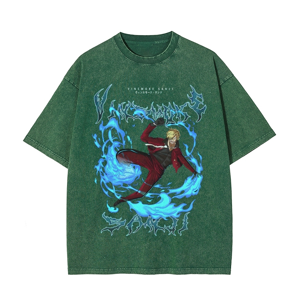 Sanji Vintage Oversized T-Shirt | One Piece-Teegamechanger
