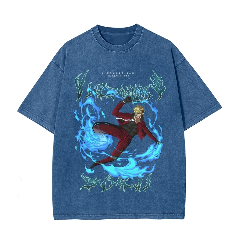 Sanji Vintage Oversized T-Shirt | One Piece-Teegamechanger
