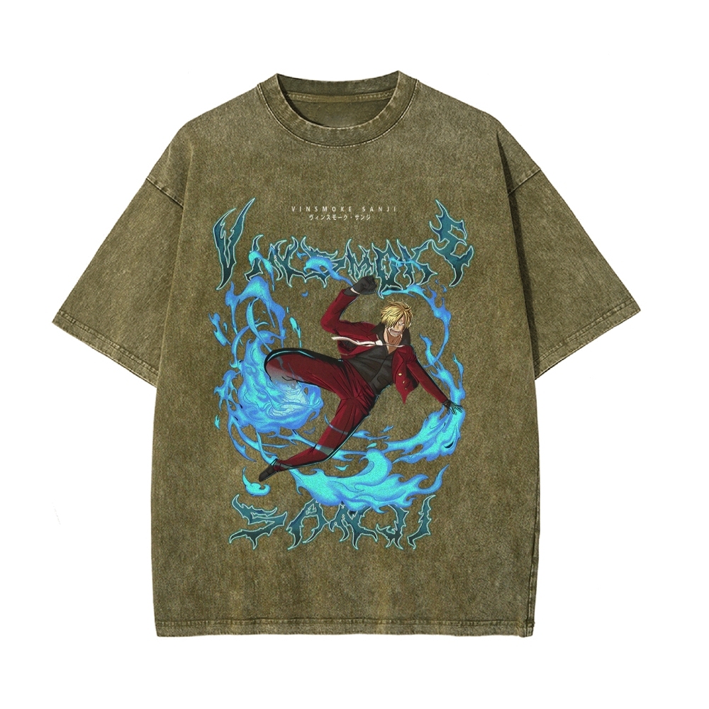 Sanji Vintage Oversized T-Shirt | One Piece-Teegamechanger