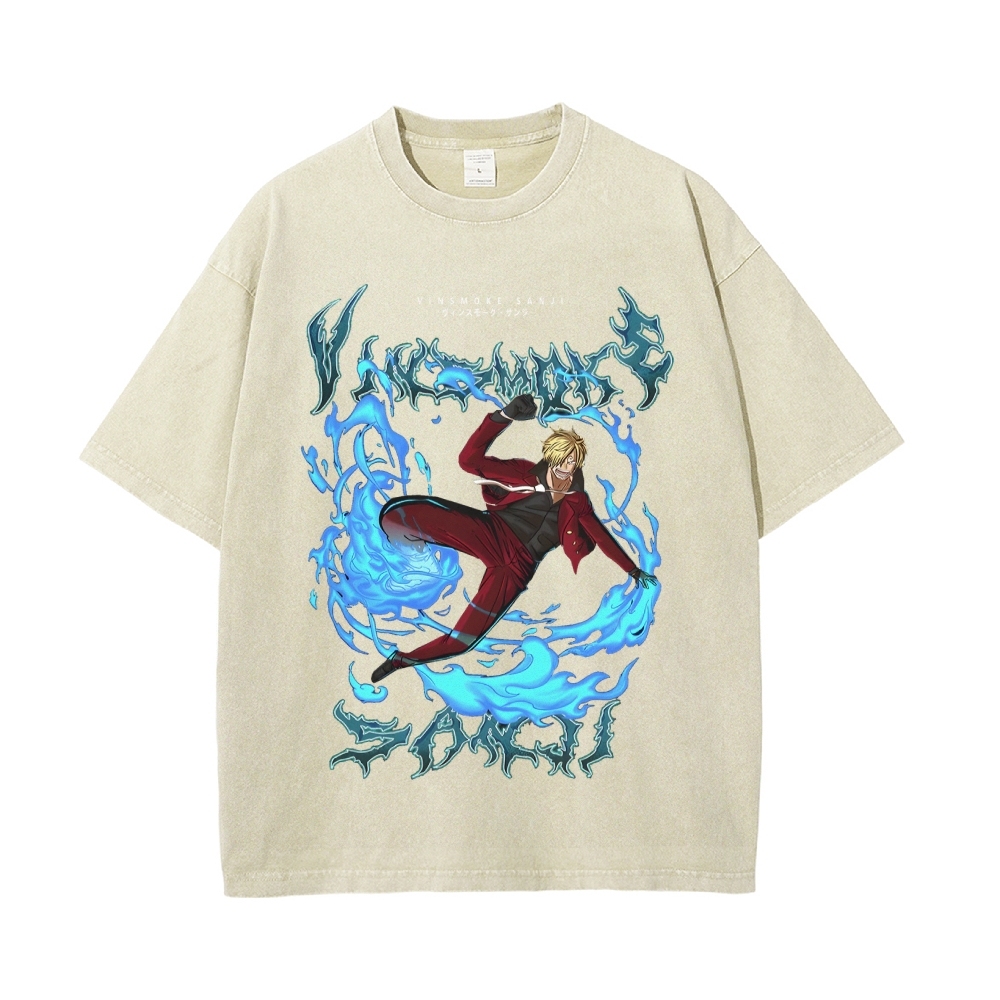 Sanji Vintage Oversized T-Shirt | One Piece-Teegamechanger