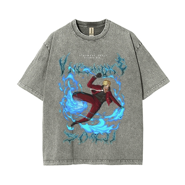 Sanji Vintage Oversized T-Shirt | One Piece-Teegamechanger