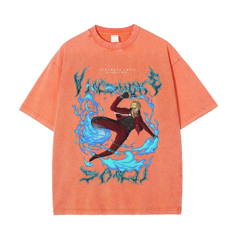 Sanji Vintage Oversized T-Shirt | One Piece-Teegamechanger