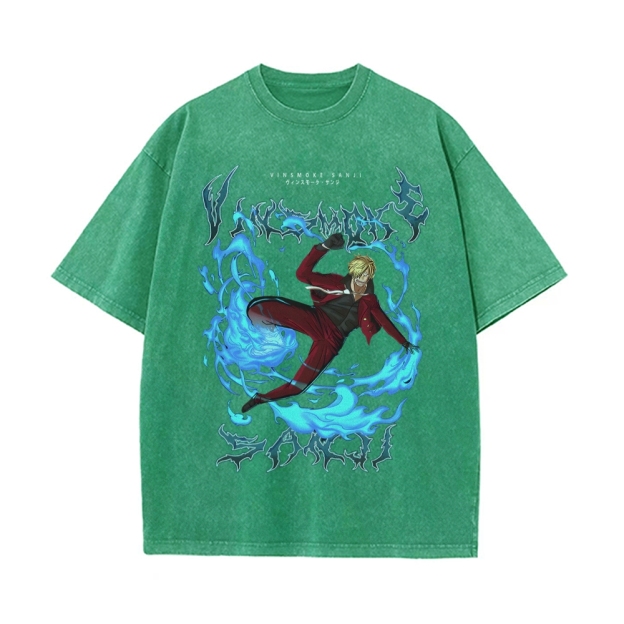 Sanji Vintage Oversized T-Shirt | One Piece-Teegamechanger