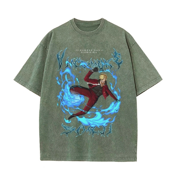 Sanji Vintage Oversized T-Shirt | One Piece-Teegamechanger