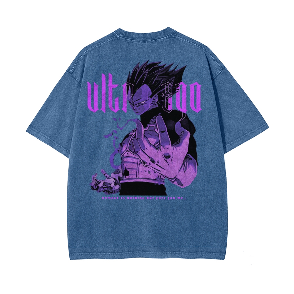 Vegeta Ultra Ego Vintage T-Shirt | Dragon Ball Super