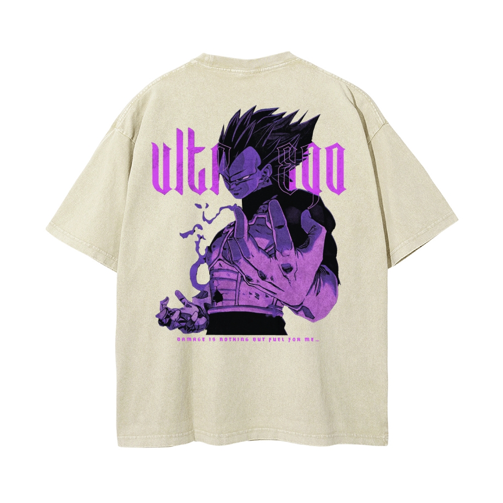Vegeta Ultra Ego Vintage T-Shirt | Dragon Ball Super