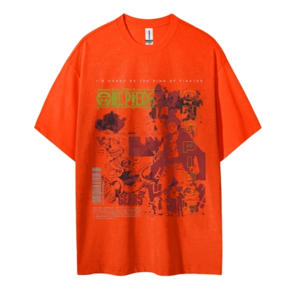 “King of Pirates” Vintage T-Shirt | One Piece-Teegamechanger