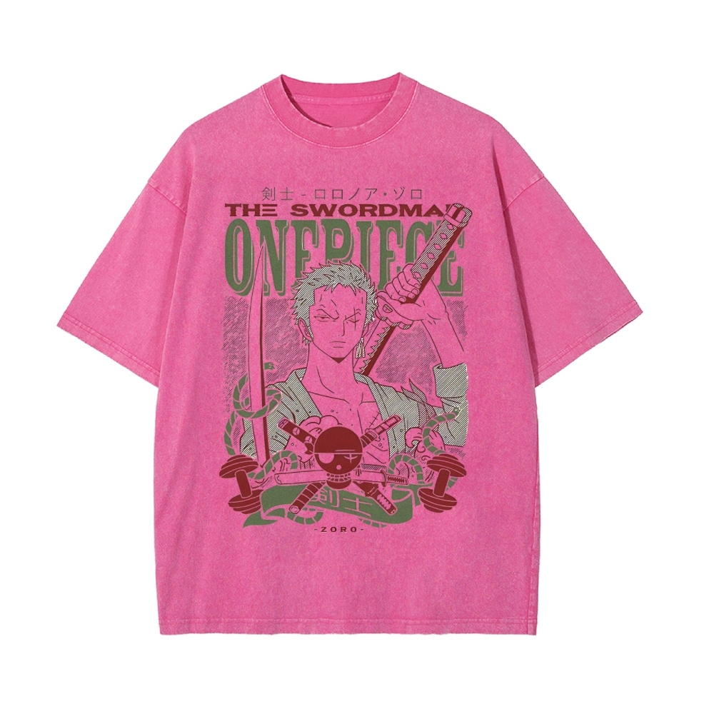 Zoro Vintage Oversized T-Shirt | One Piece-Teegamechanger