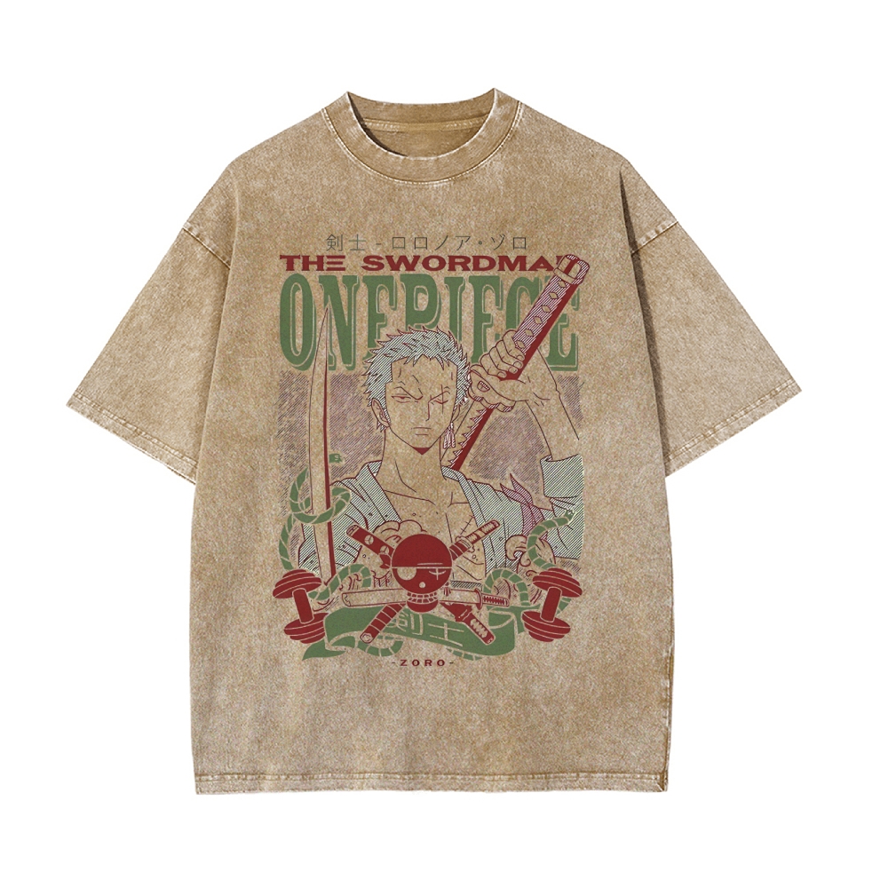 Zoro Vintage Oversized T-Shirt | One Piece-Teegamechanger