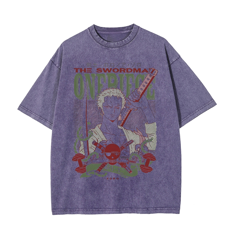 Zoro Vintage Oversized T-Shirt | One Piece-Teegamechanger