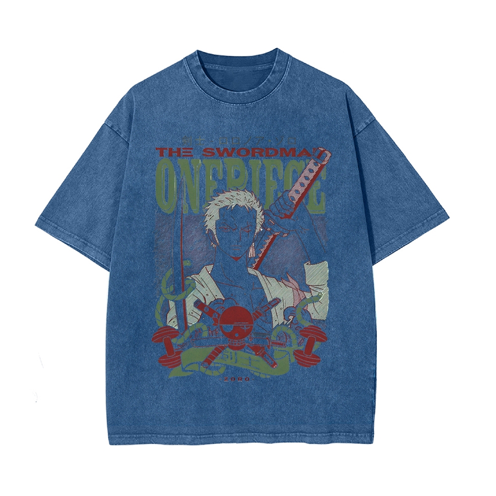 Zoro Vintage Oversized T-Shirt | One Piece-Teegamechanger