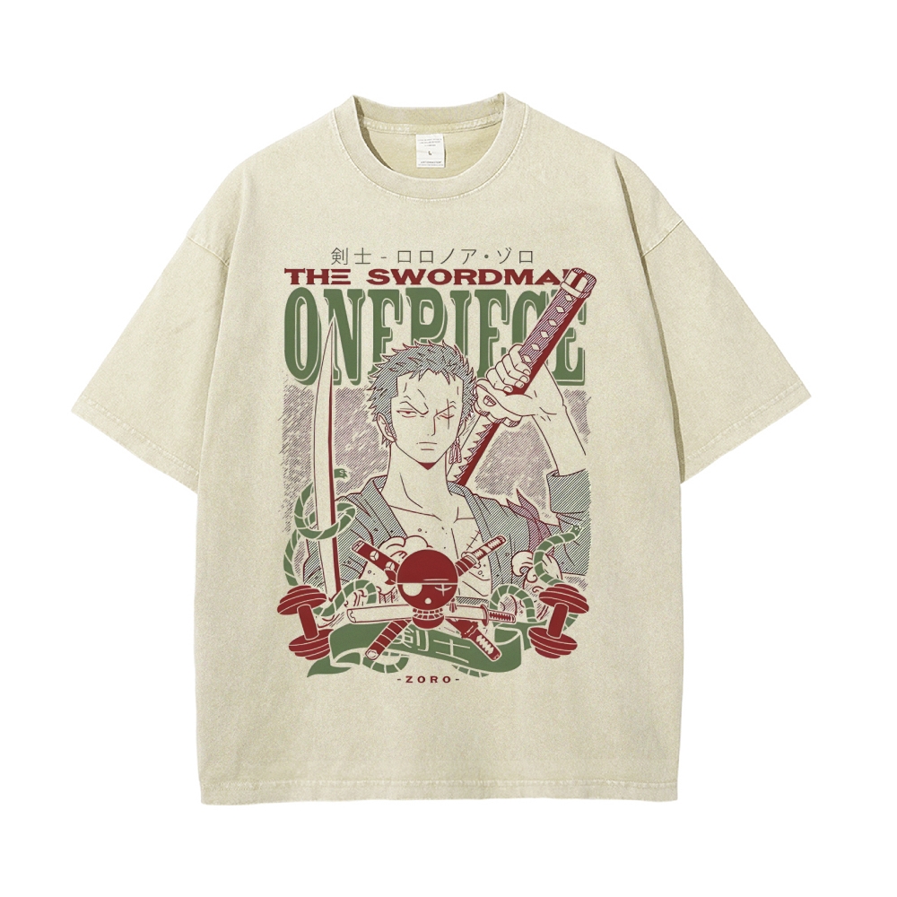 Zoro Vintage Oversized T-Shirt | One Piece-Teegamechanger