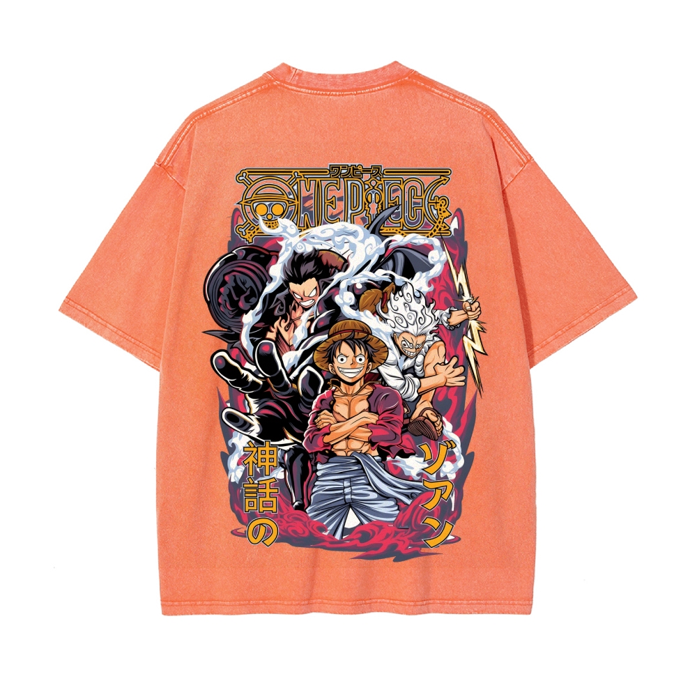 Luffy Vintage Oversized T-Shirt | One Piece