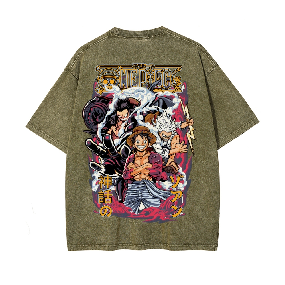 Luffy Vintage Oversized T-Shirt | One Piece