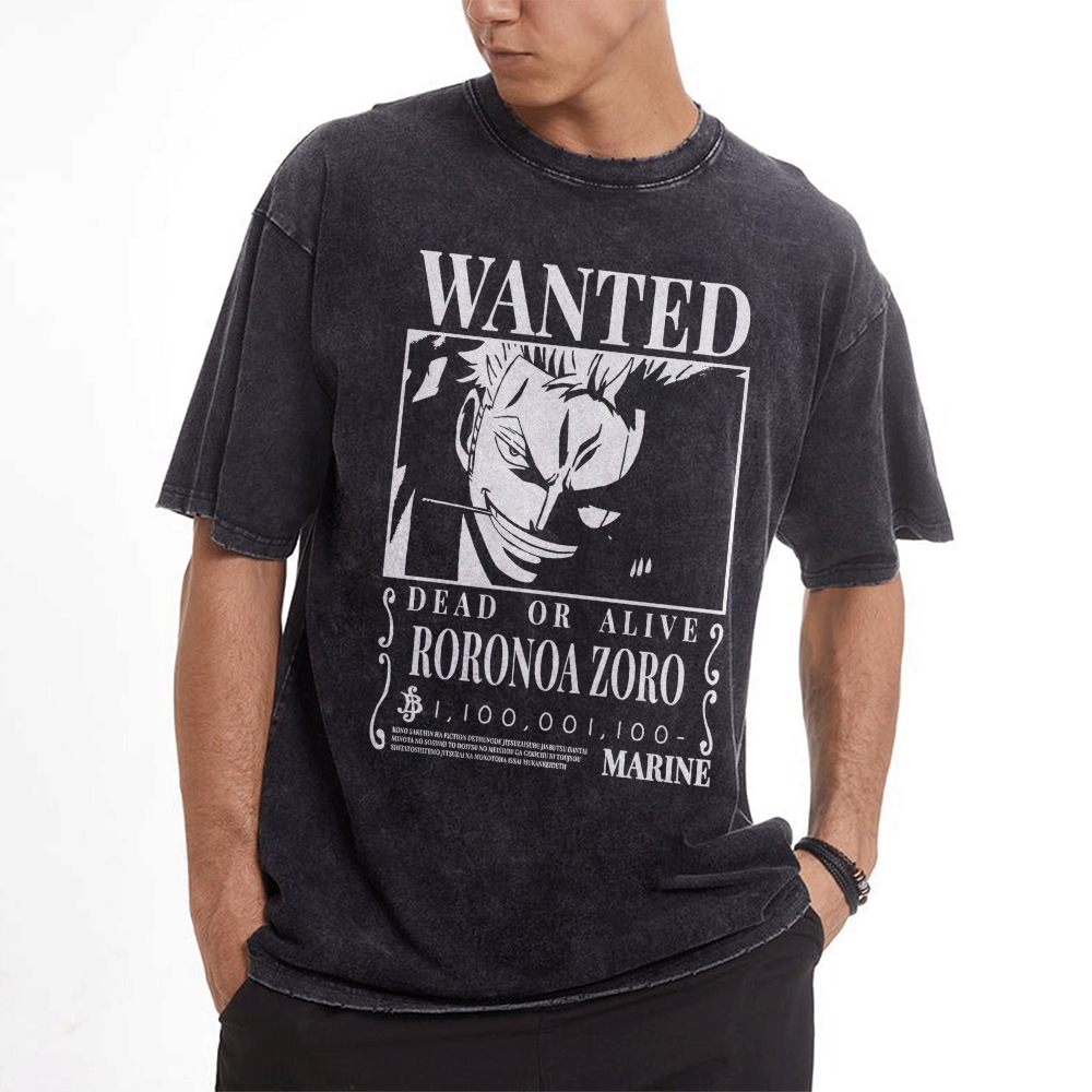 Zoro Vintage Oversized T-Shirt | One Piece-Teegamechanger
