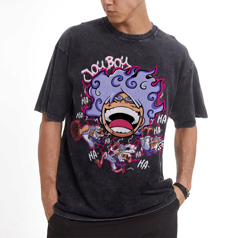 Luffy Vintage Oversized T-Shirt | One Piece-Teegamechanger