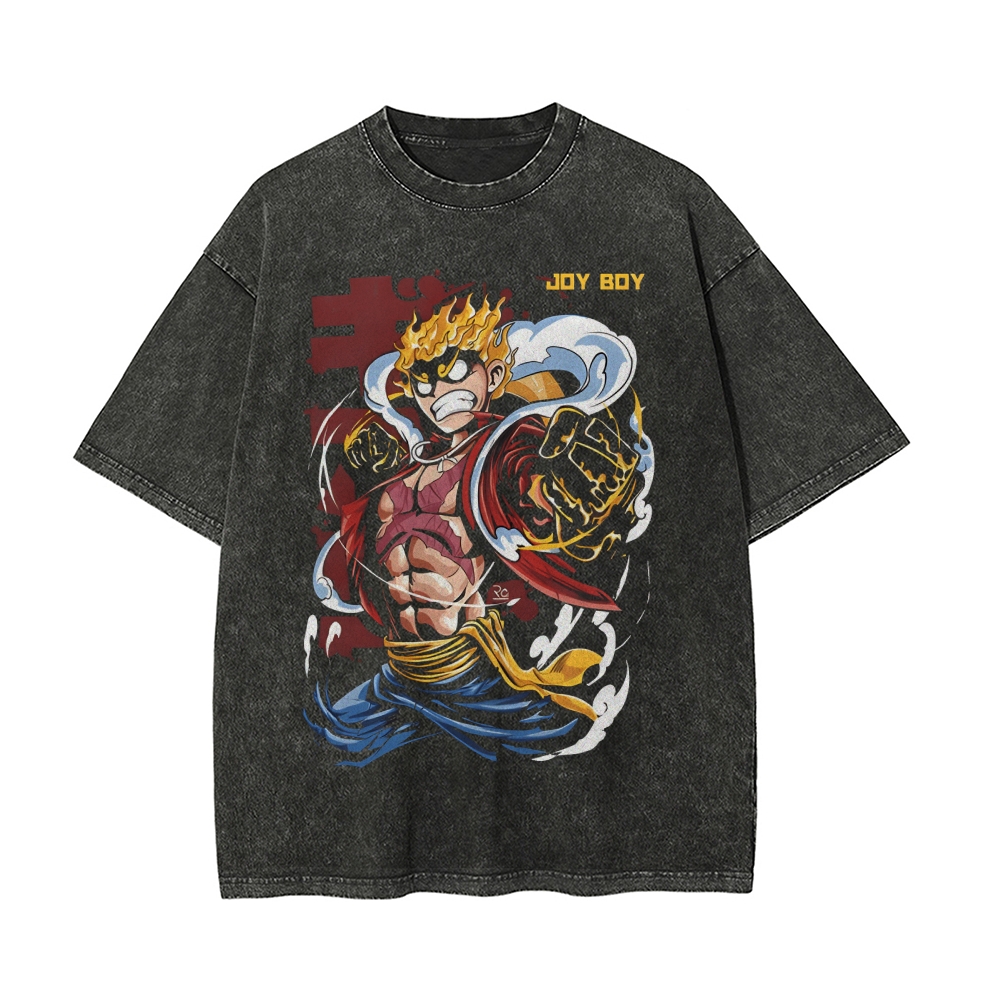 Luffy Vintage Oversized T-Shirt | One Piece-Teegamechanger