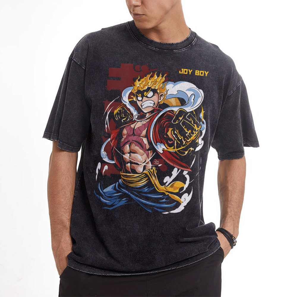 Luffy Vintage Oversized T-Shirt | One Piece-Teegamechanger