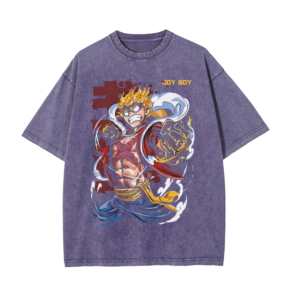 Luffy Vintage Oversized T-Shirt | One Piece-Teegamechanger