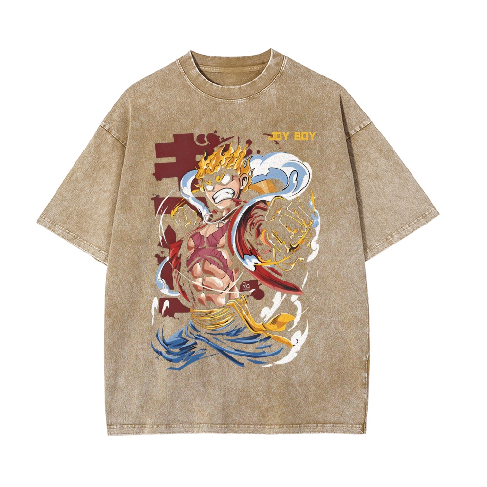 Luffy Vintage Oversized T-Shirt | One Piece-Teegamechanger