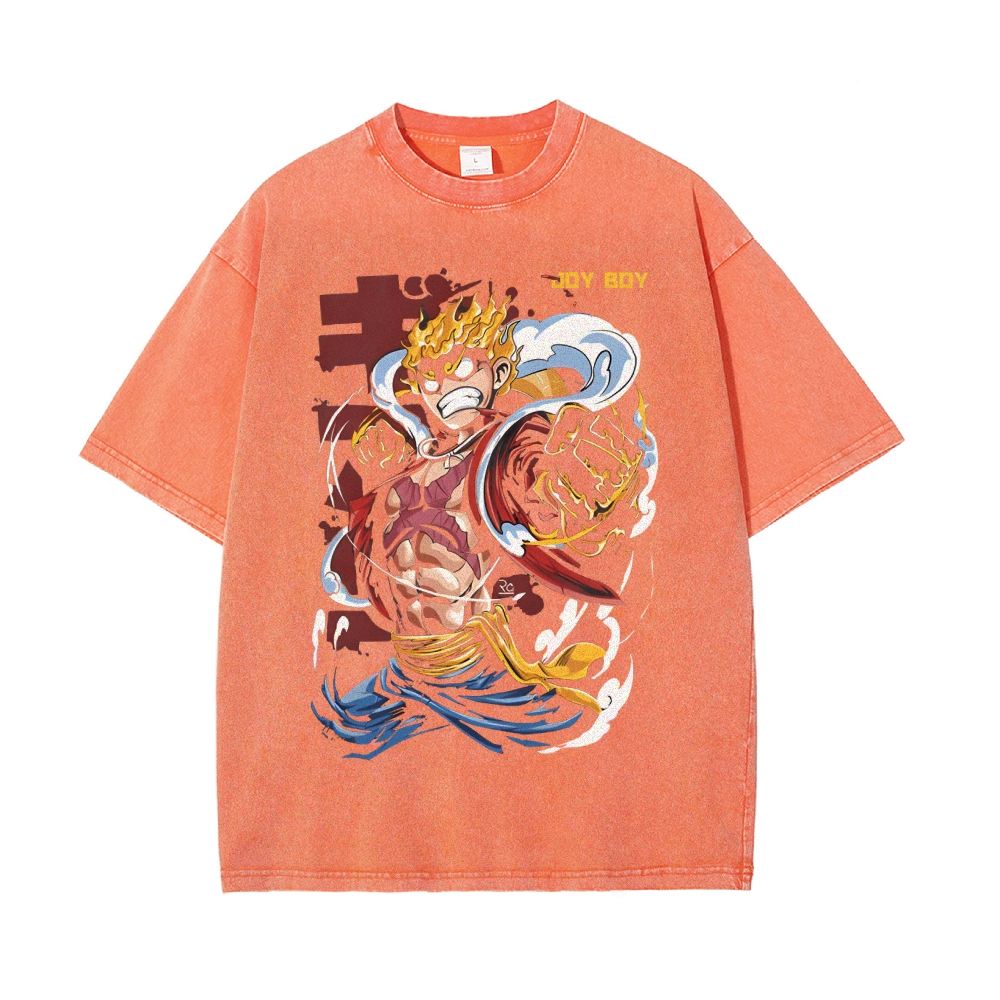 Luffy Vintage Oversized T-Shirt | One Piece-Teegamechanger