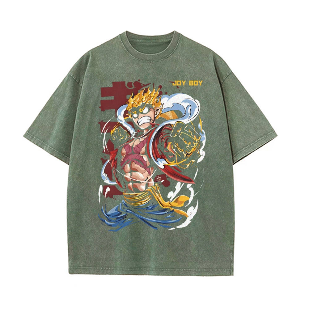 Luffy Vintage Oversized T-Shirt | One Piece-Teegamechanger