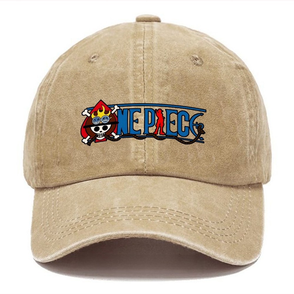 Unisex Vintage Fashion Casual Washed Hat 02 | One Piece-Teegamechanger