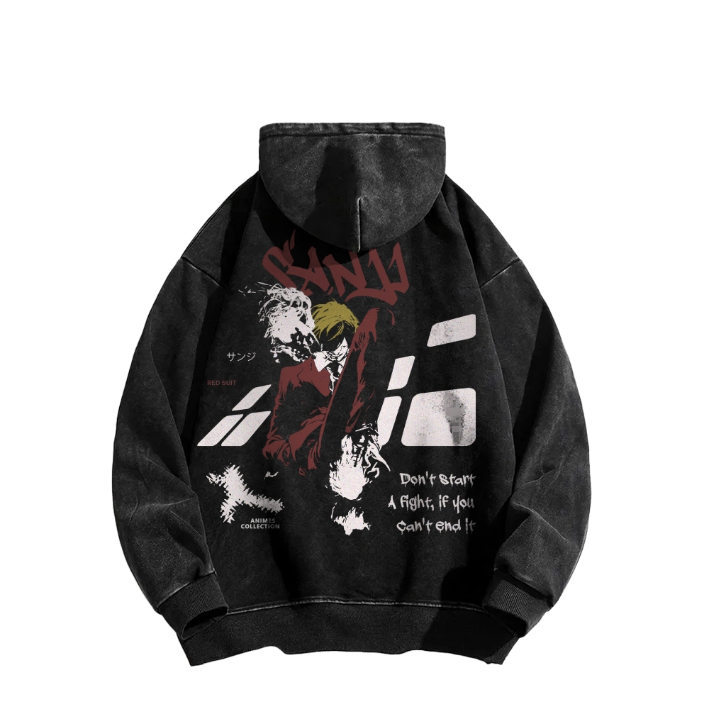 Sanji Vintage Hoodie | One Piece-Teegamechanger