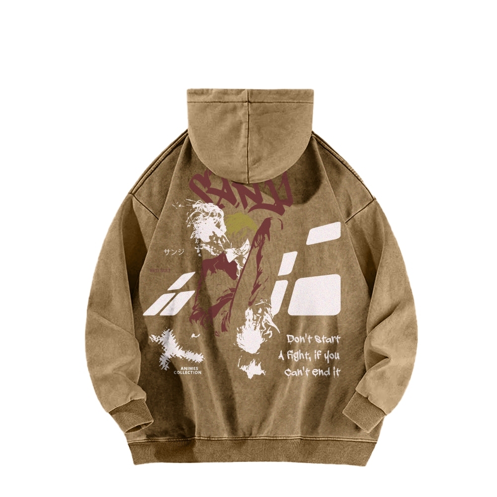 Sanji Vintage Hoodie | One Piece-Teegamechanger