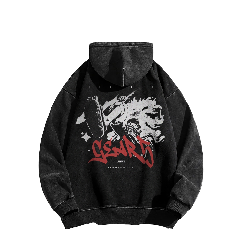 Luffy Vintage Hoodie | One Piece-Teegamechanger