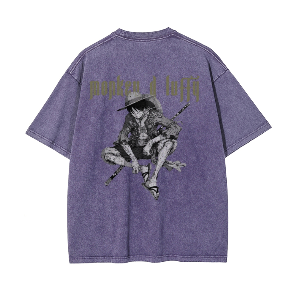 MONKEY D LUFFY Vintage Oversized T-Shirt | ONE PIECE-Teegamechanger