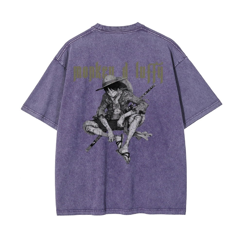 MONKEY D LUFFY Vintage Oversized T-Shirt | ONE PIECE-Teegamechanger