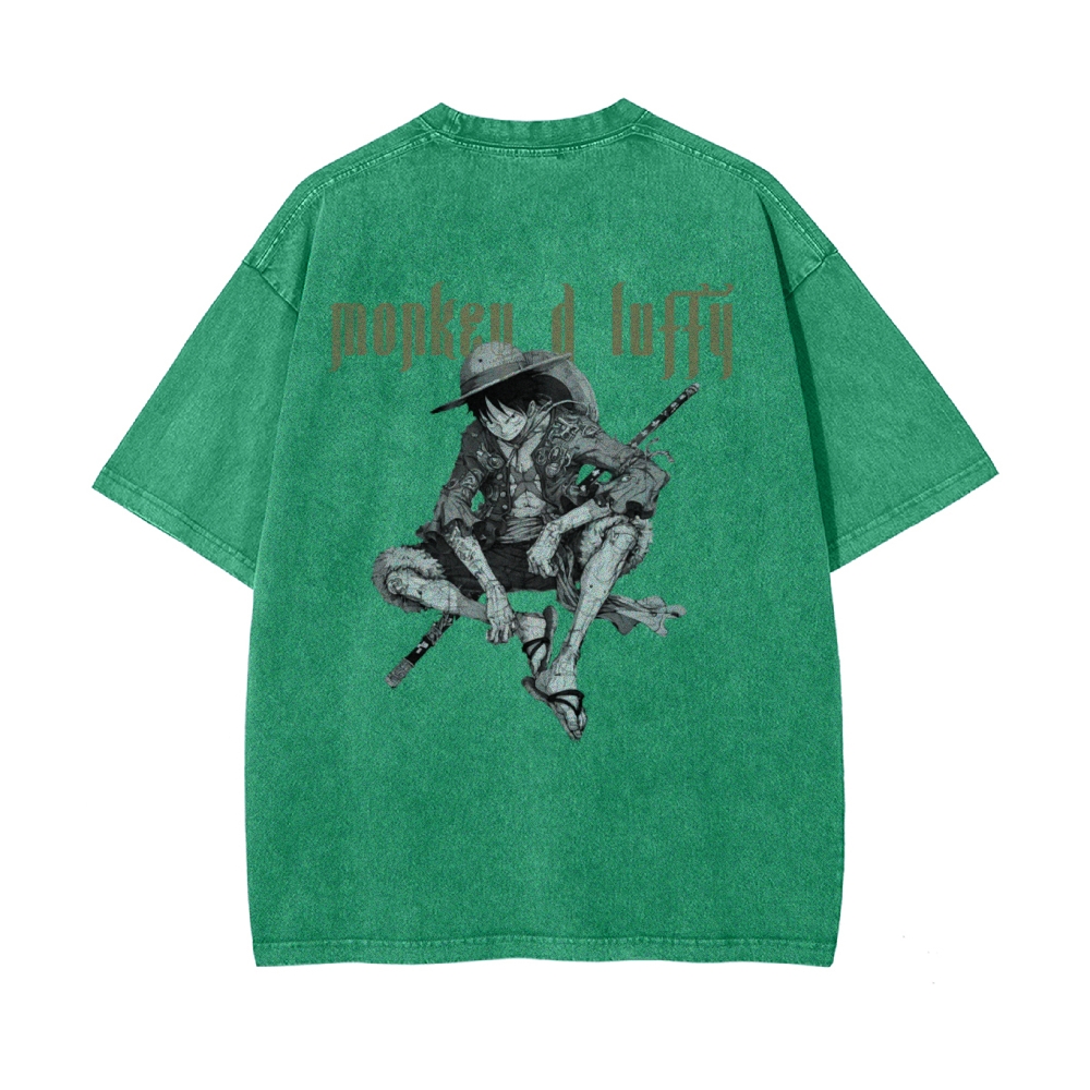 MONKEY D LUFFY Vintage Oversized T-Shirt | ONE PIECE-Teegamechanger