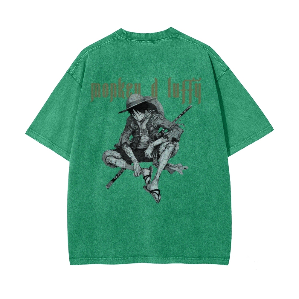MONKEY D LUFFY Vintage Oversized T-Shirt | ONE PIECE-Teegamechanger