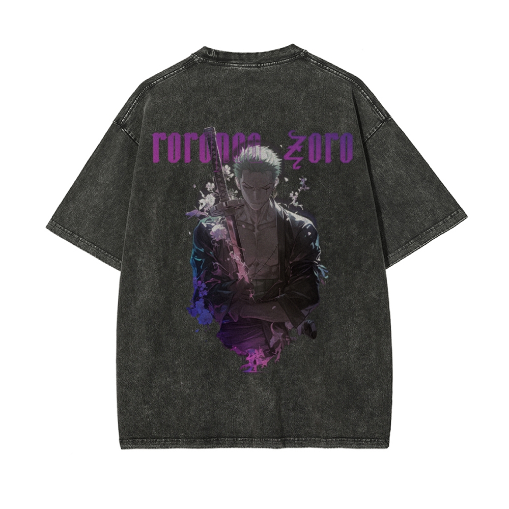 RORONOA ZORO Vintage Oversized T-Shirt | ONE PIECE-Teegamechanger