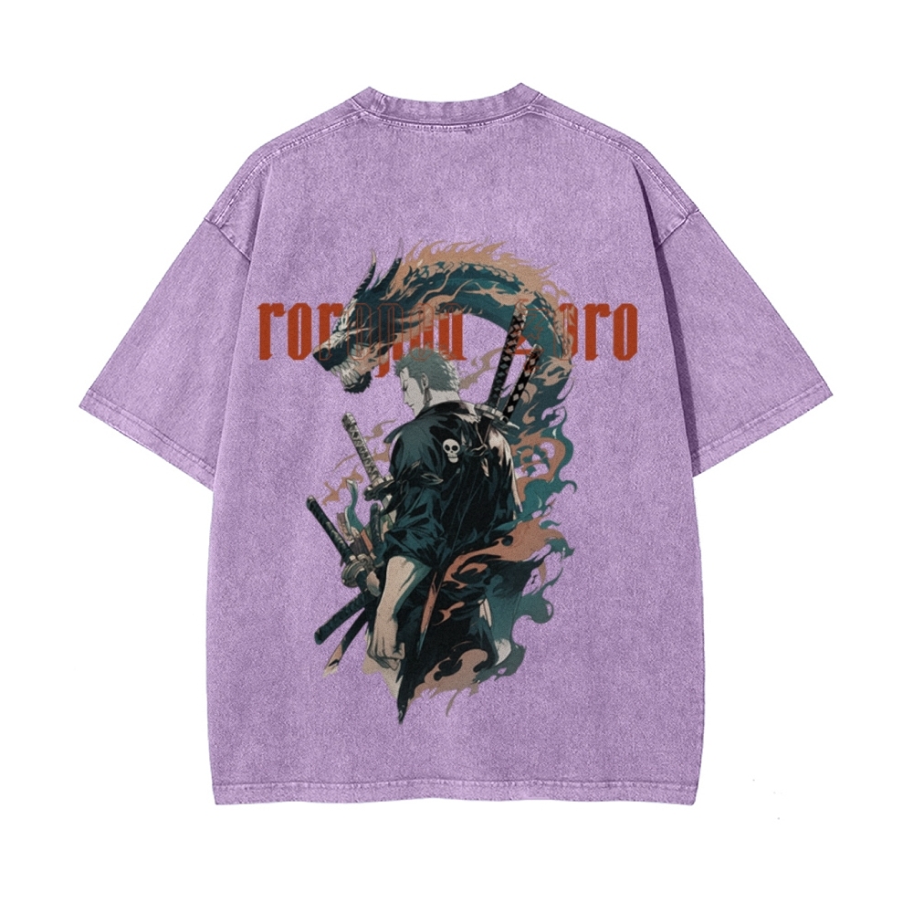RORONOA ZORO Vintage Oversized T-Shirt | ONE PIECE-Teegamechanger