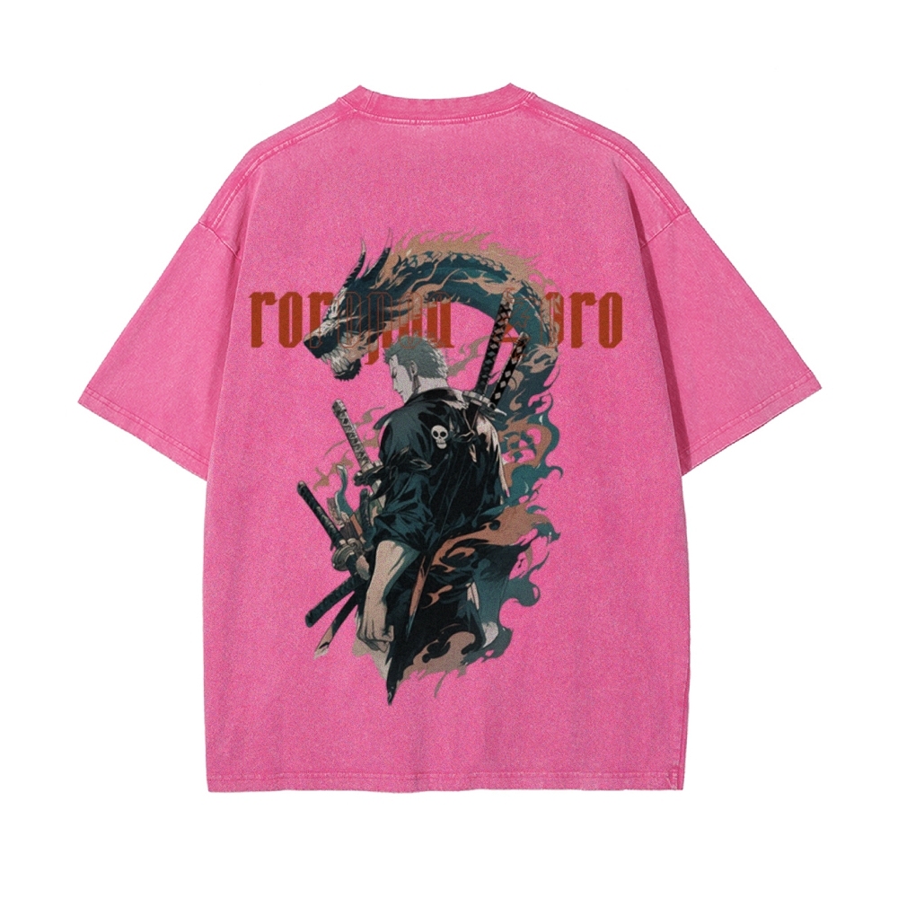 RORONOA ZORO Vintage Oversized T-Shirt | ONE PIECE-Teegamechanger